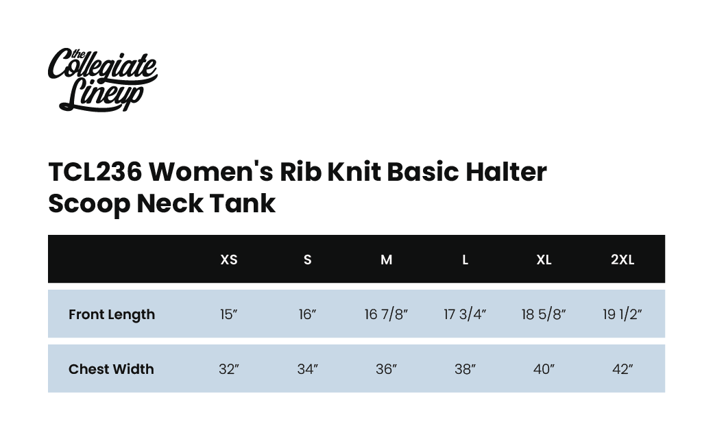 Size Chart 1 for Chi Omega Southern Methodist University #24278