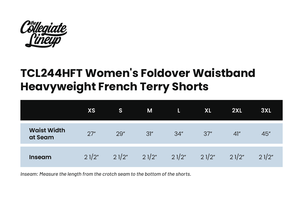 Size Chart 2 for Alpha Delta Pi University of Rhode Island #23909 Individual Shipping