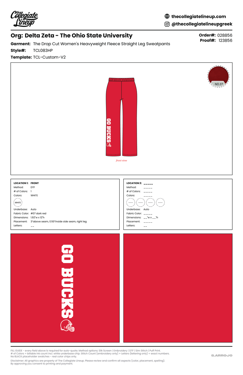 DROP CUT WOMEN'S FLEECE HEAVYWEIGHT STRAIGHT LEG SWEATPANTS - PLAIN NO STRIPES