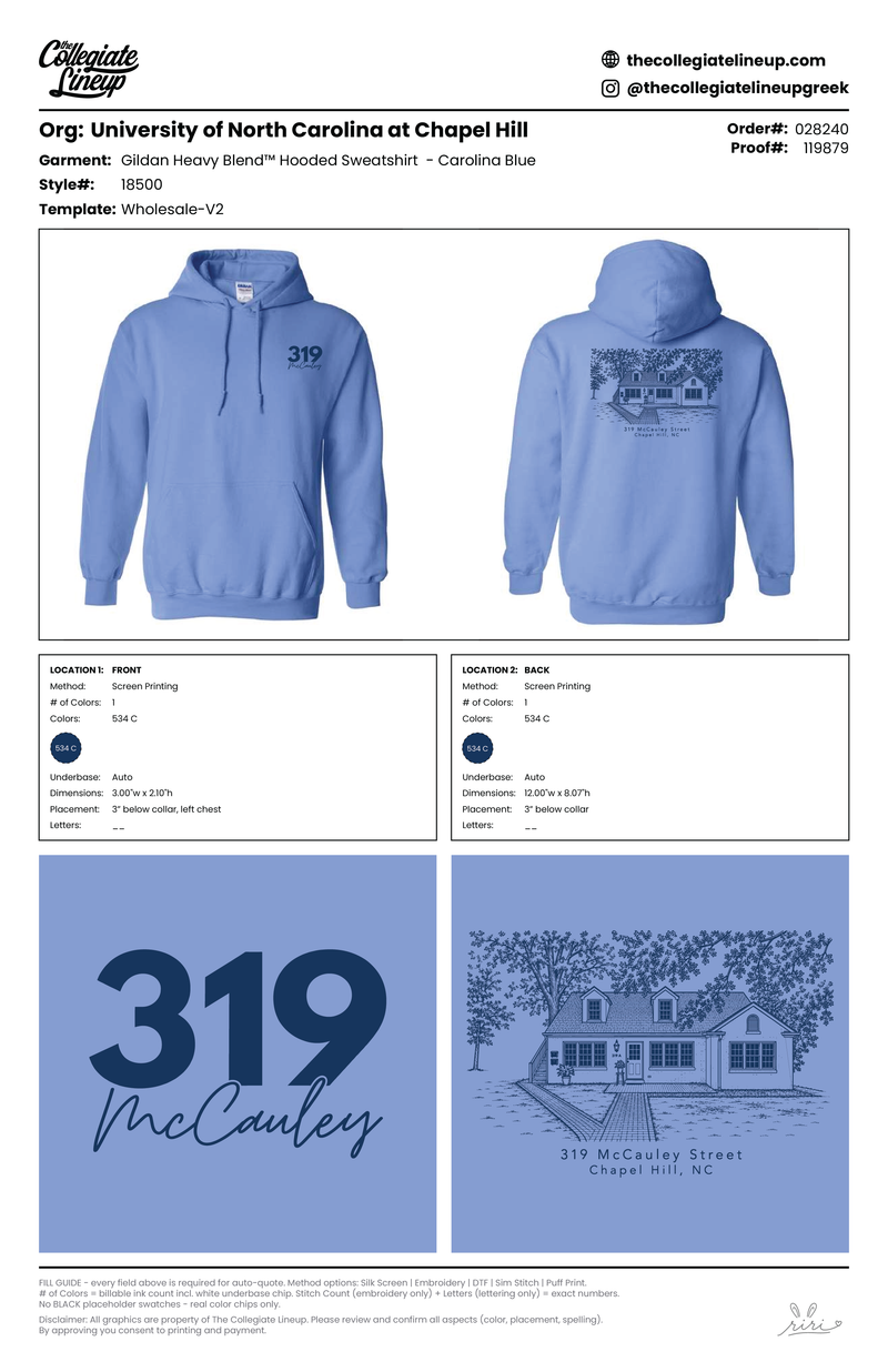 Heavy Blend™ Hooded Sweatshirt — Carolina Blue