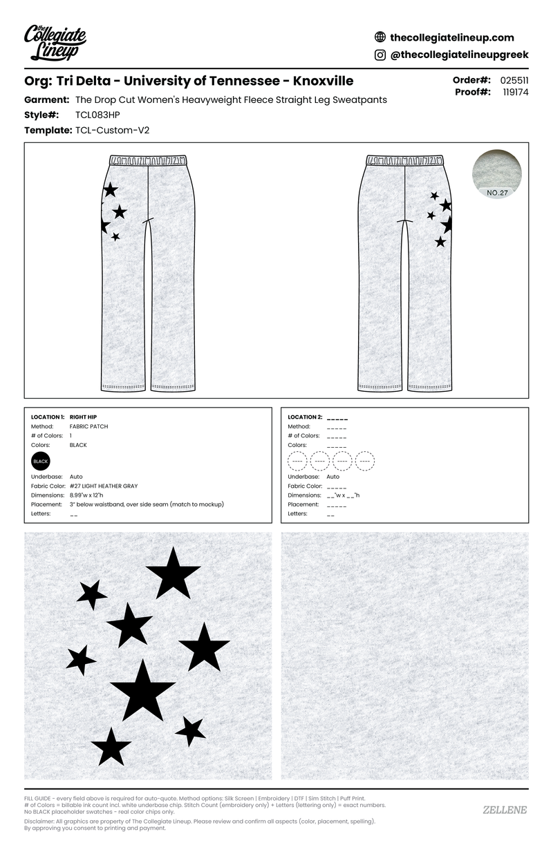 Heavyweight Fleece Straight Leg Sweatpants — Light Ash Grey