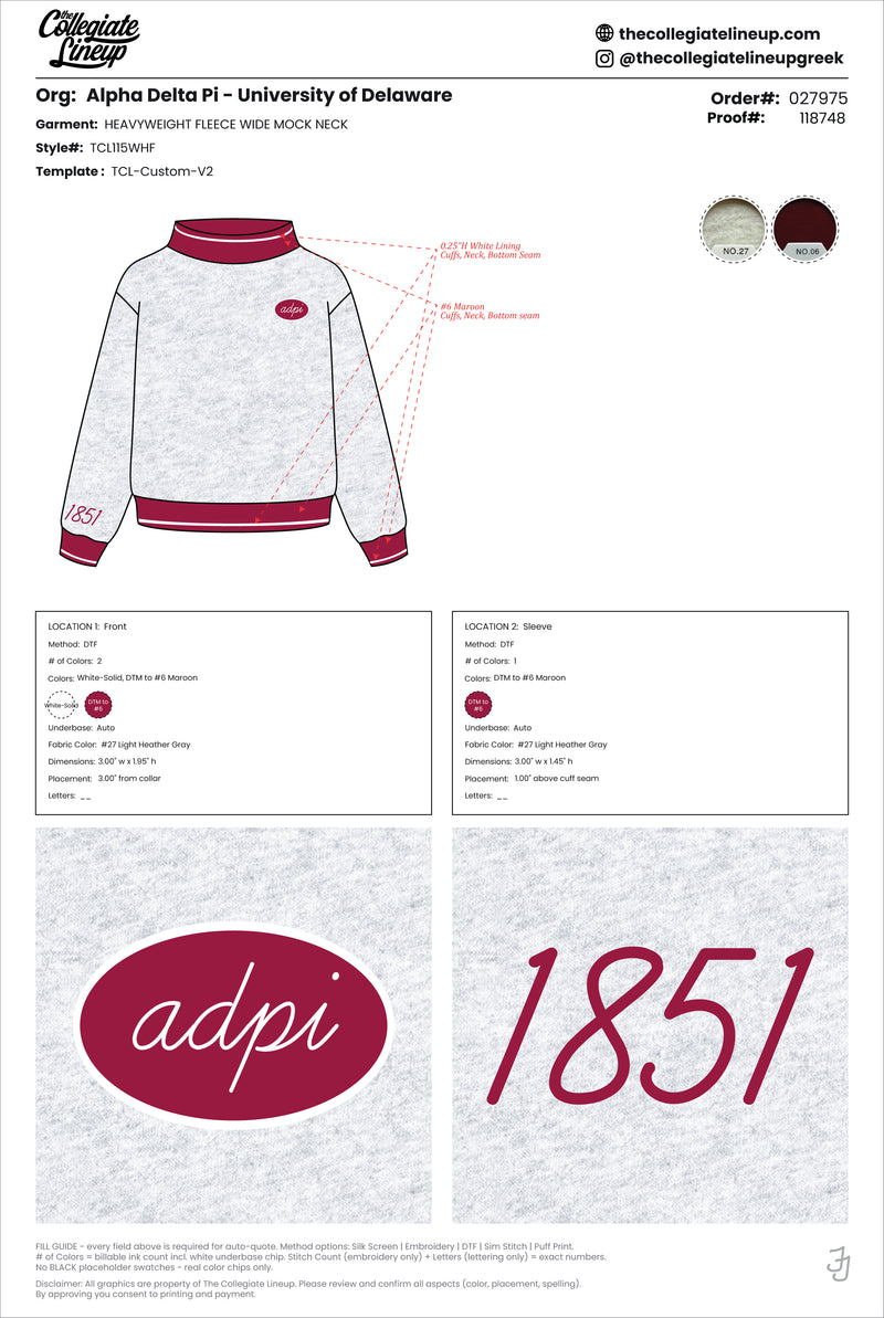 HEAVYWEIGHT FLEECE WIDE MOCK NECK