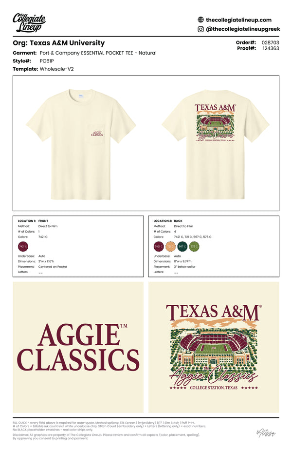 Aggie Classics Texas A&M University #28703