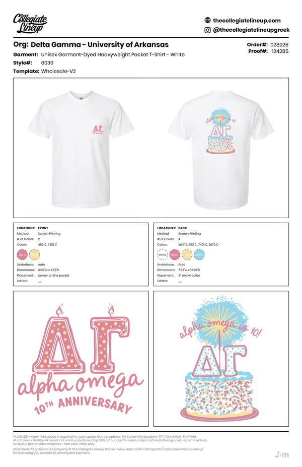 Delta Gamma University of Arkansas #28926