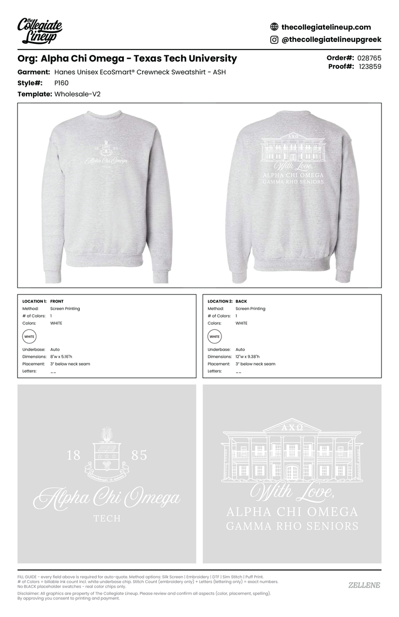 UNISEX ECOSMART® CREWNECK SWEATSHIRT — Ash