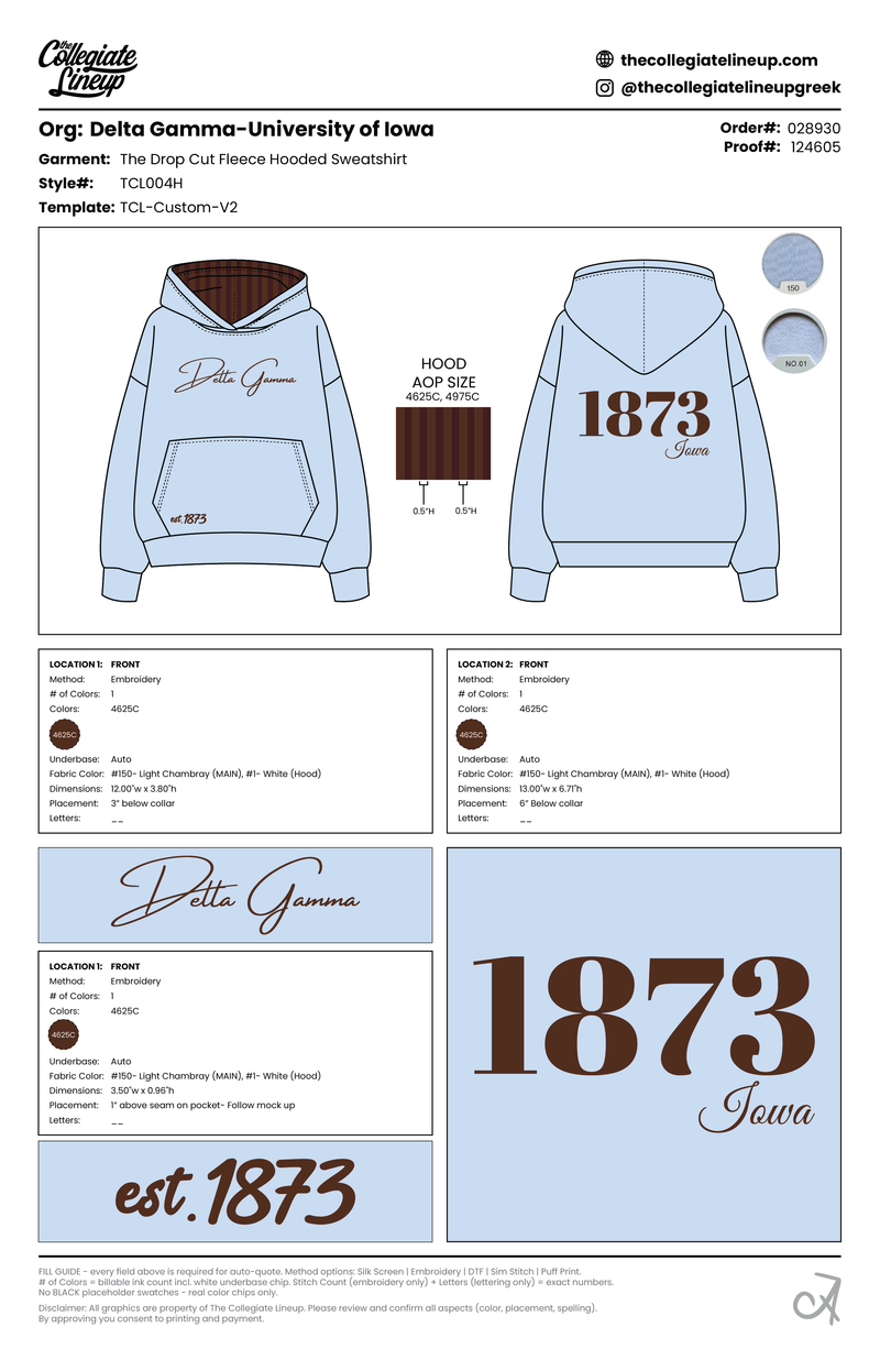 THE DROP CUT FLEECE HOODED SWEATSHIRT — Sky Blue