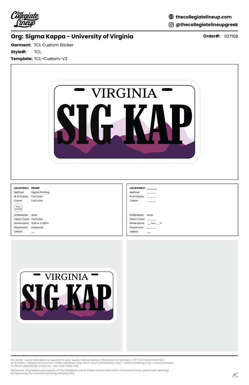 Sigma Kappa University of Virginia #27108