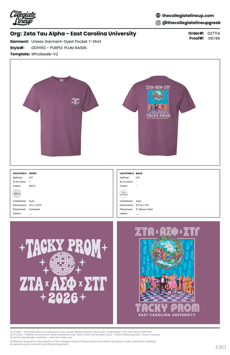 Zeta Tau Alpha East Carolina University #27714