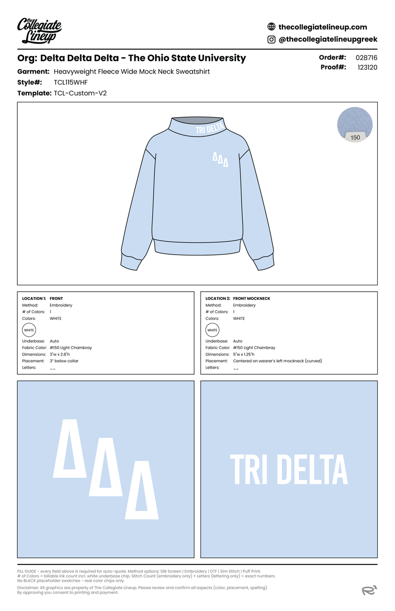 HEAVYWEIGHT FLEECE WIDE MOCK NECK