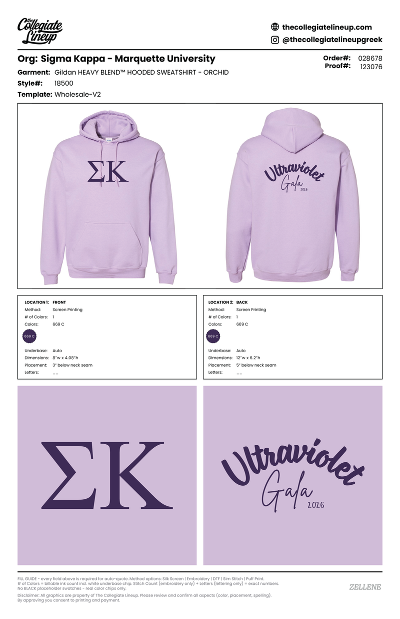 HEAVY BLEND™ HOODED SWEATSHIRT — Orchid