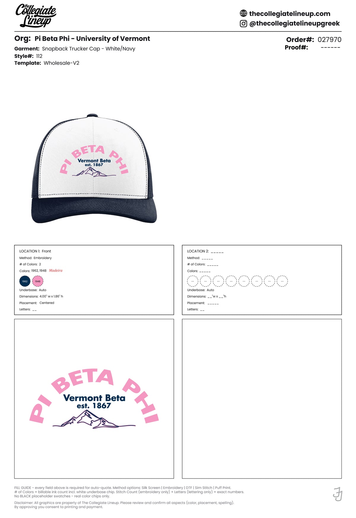 Pi Beta Phi University of Vermont #27970