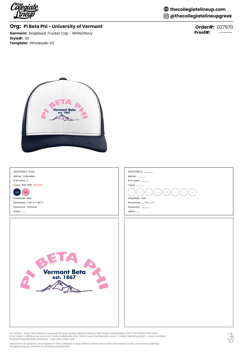 Pi Beta Phi University of Vermont #27970