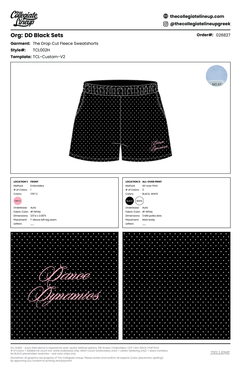 Drop Cut Fleece Sweatshorts — TCL002H