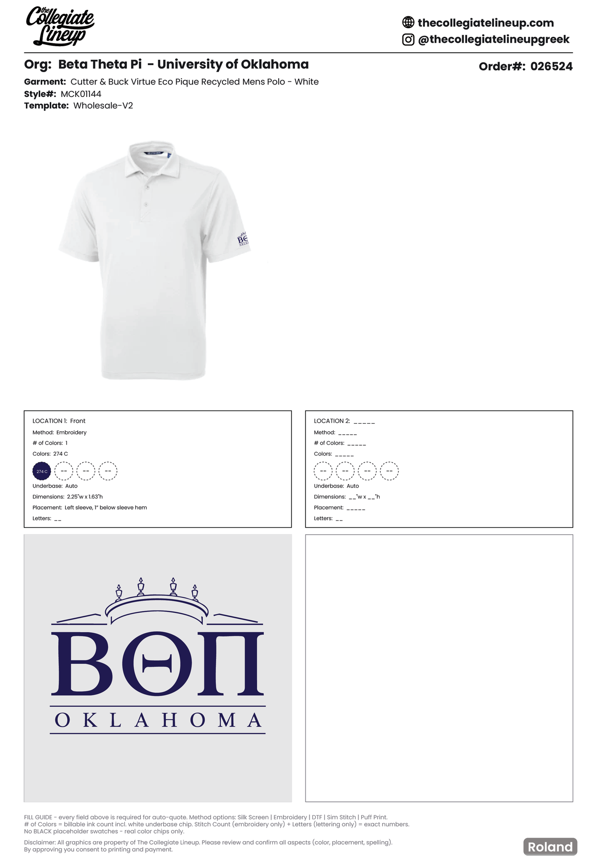 Beta Theta Pi University of Oklahoma #26524