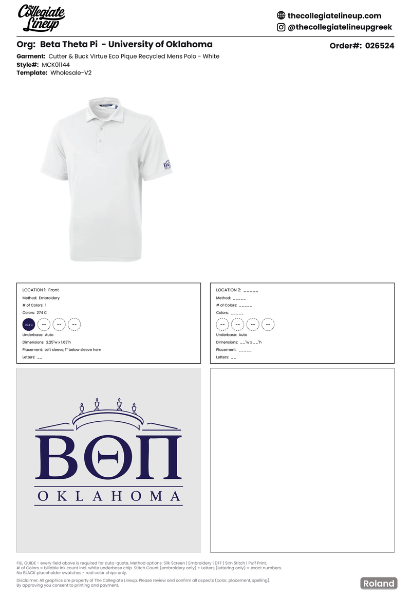 Beta Theta Pi University of Oklahoma #26524