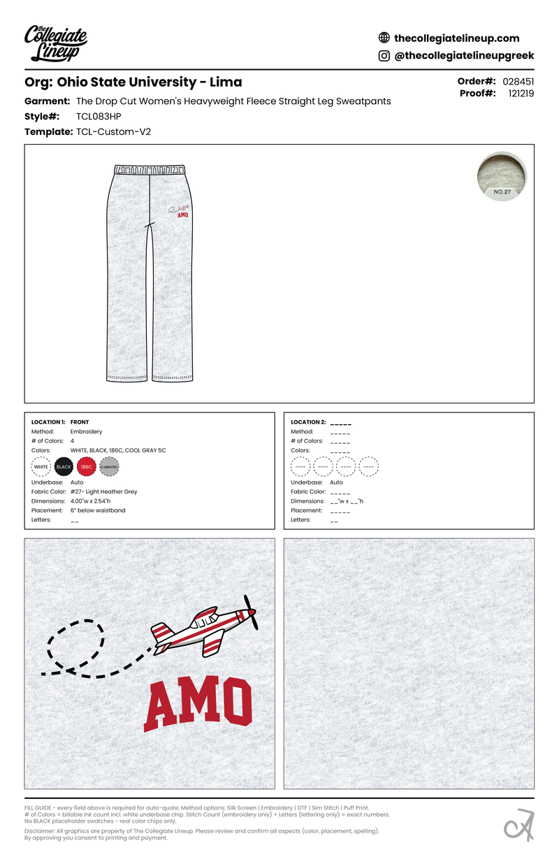 DROP CUT WOMEN'S FLEECE HEAVYWEIGHT STRAIGHT LEG SWEATPANTS - PLAIN NO STRIPES