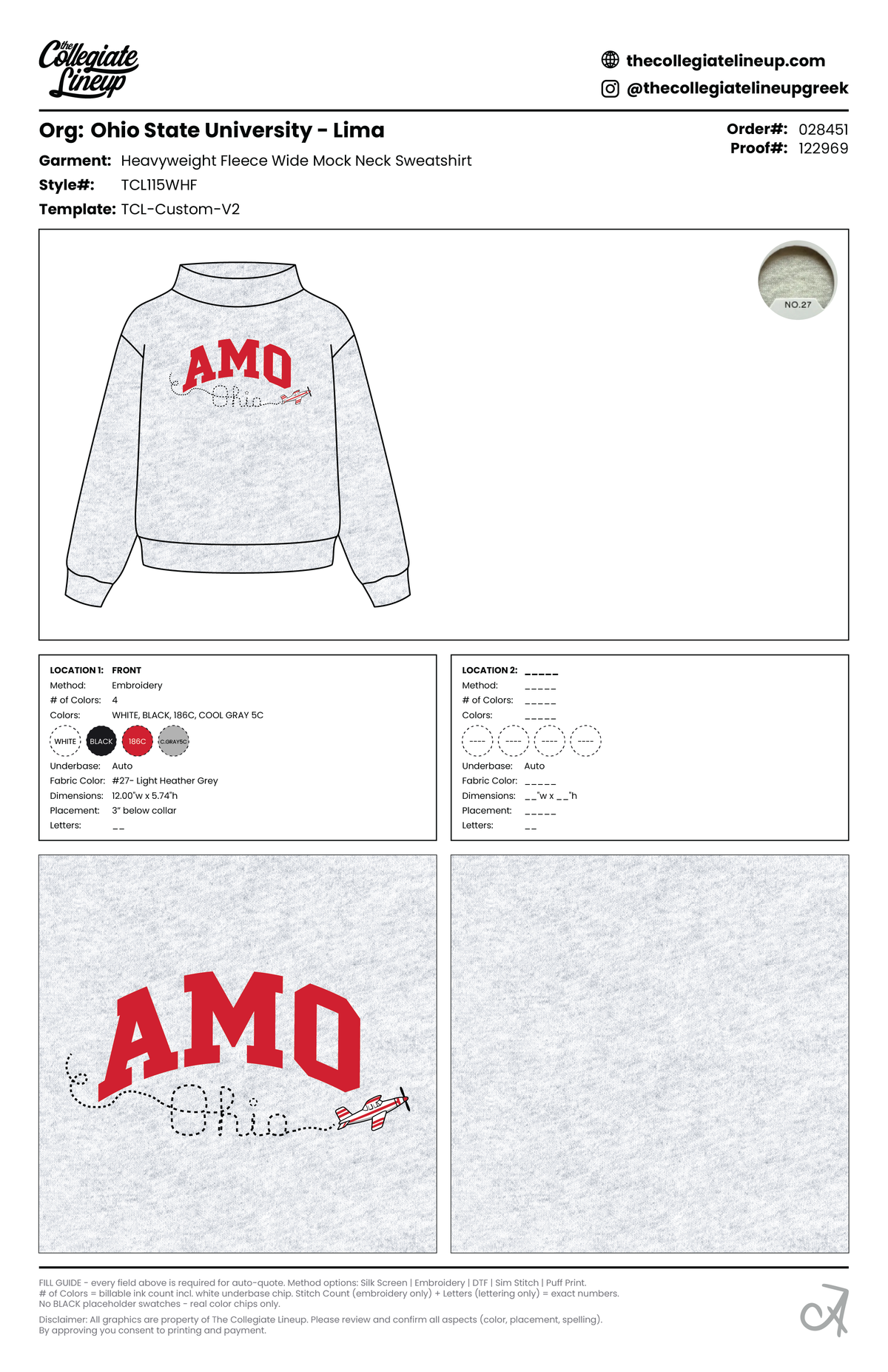 HEAVYWEIGHT FLEECE WIDE MOCK NECK