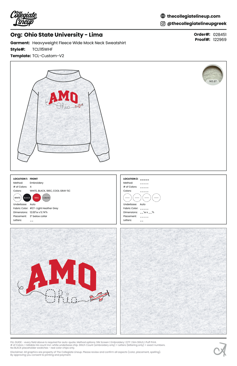 HEAVYWEIGHT FLEECE WIDE MOCK NECK