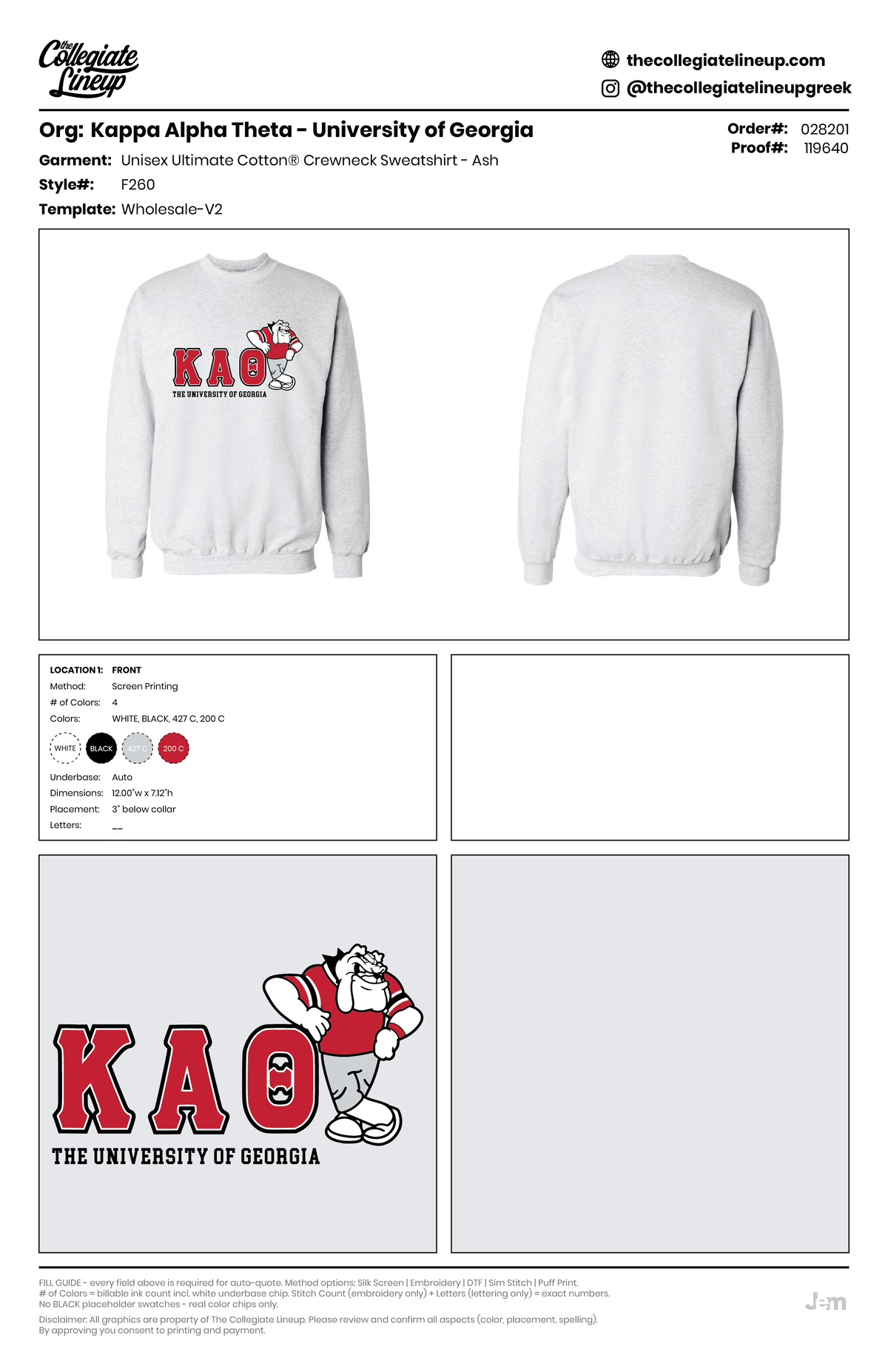 Unisex College Crewneck Sweatshirt — Ash