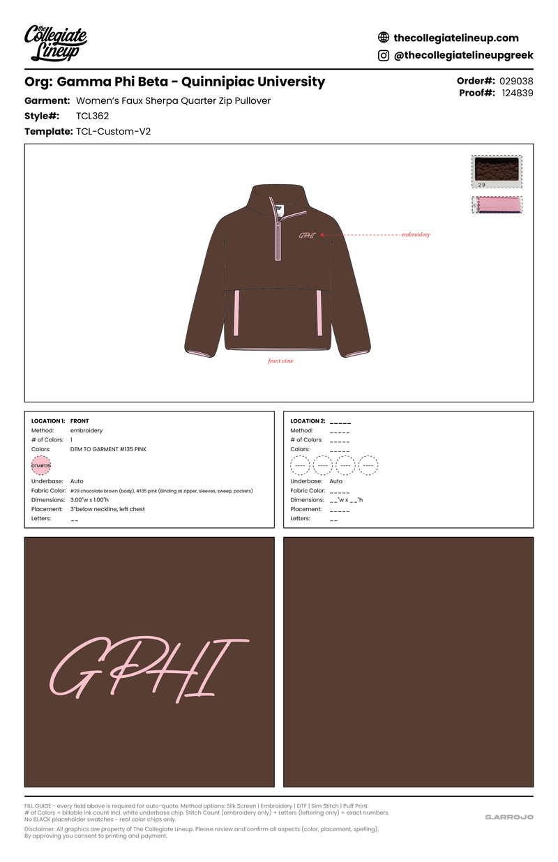 WOMEN'S FAUX SHERPA QUARTER ZIP PULLOVER