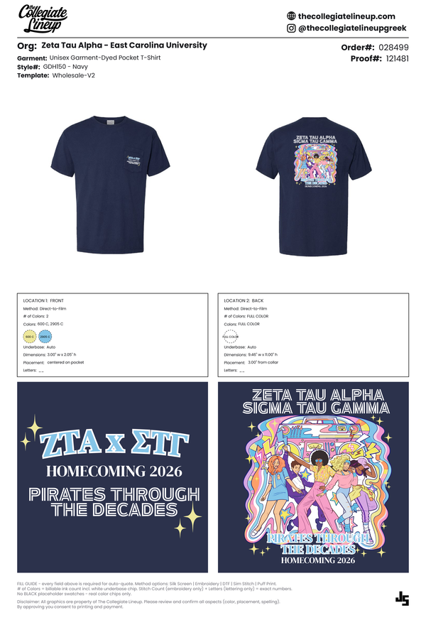 Zeta Tau Alpha East Carolina University #28499