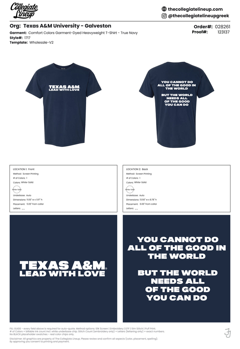 GARMENT-DYED HEAVYWEIGHT T-SHIRT — True Navy
