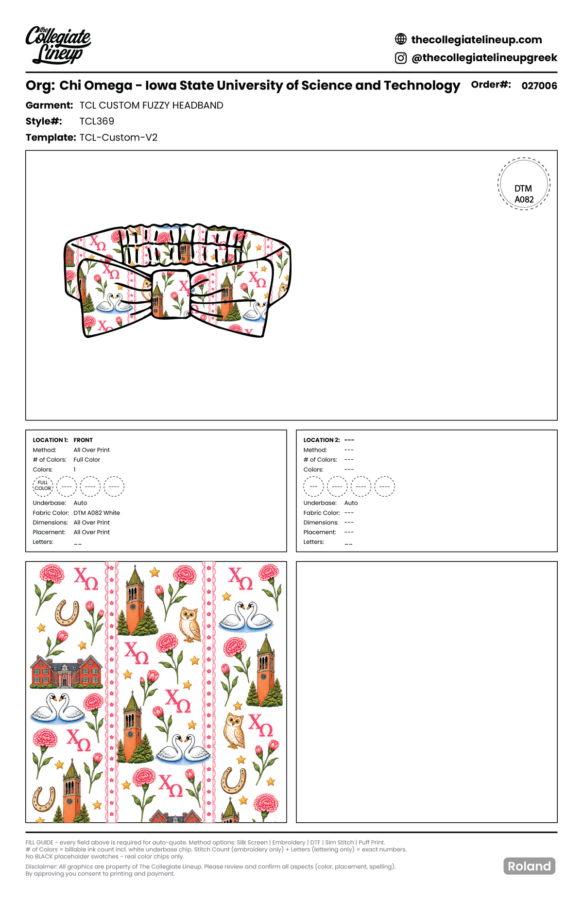 TCL CUSTOM FUZZY HEADBAND — TCL369