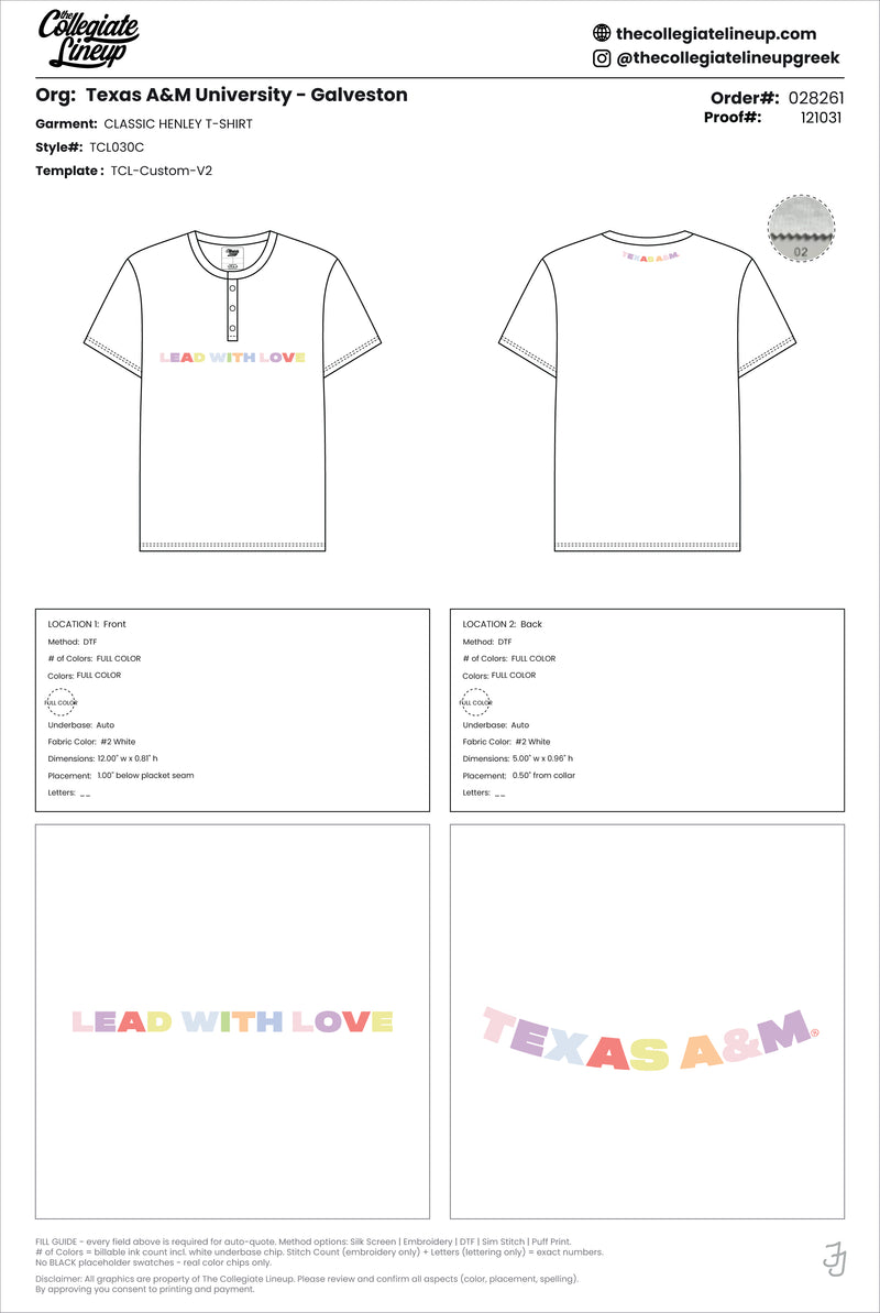 CLASSIC HENLEY T-SHIRT — white