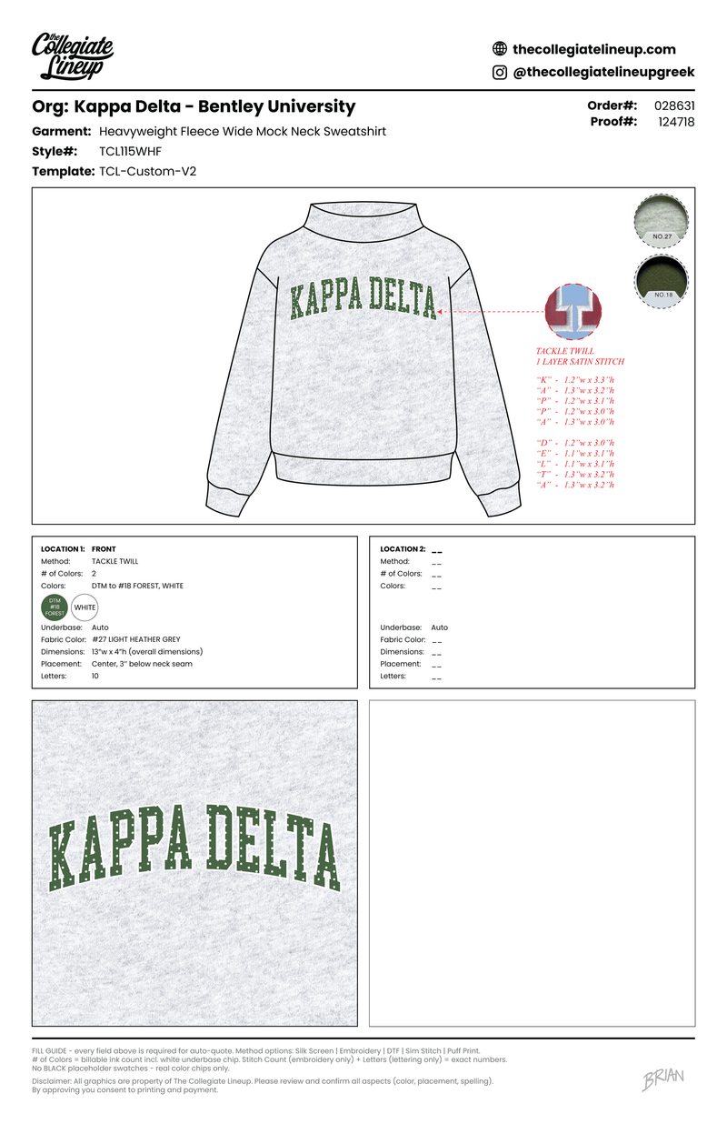 HEAVYWEIGHT FLEECE WIDE MOCK NECK — Heather Gray
