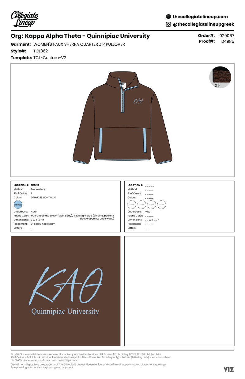 WOMEN'S FAUX SHERPA QUARTER ZIP PULLOVER