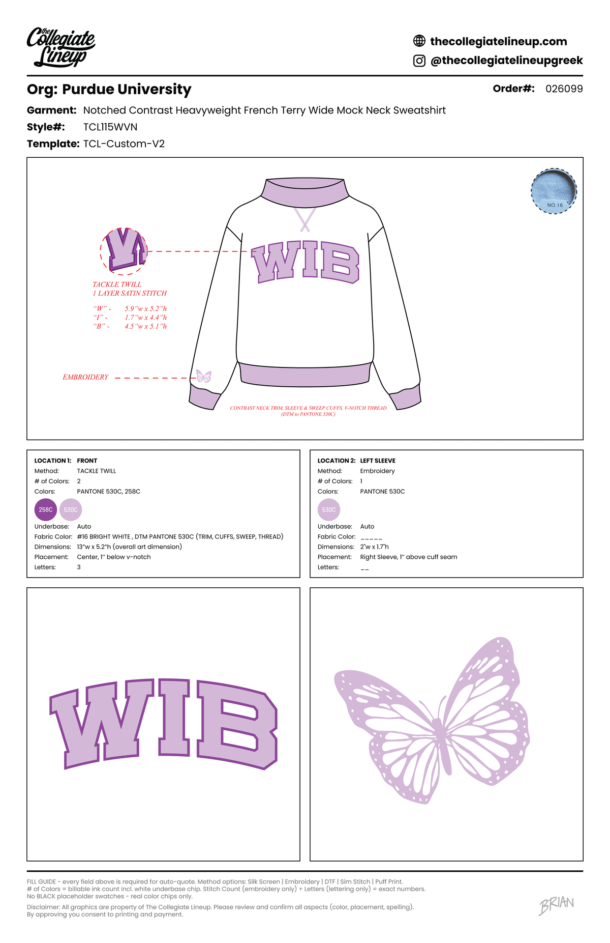 WIDE MOCK NECK HEAVYWEIGHT SWEATSHIRT WITH V NOTCH — Default Title