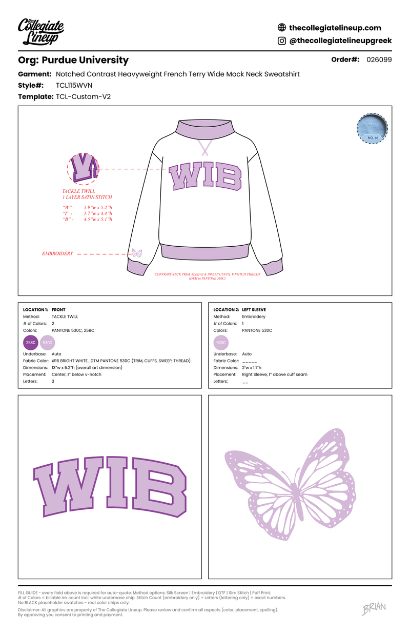 WIDE MOCK NECK HEAVYWEIGHT SWEATSHIRT WITH V NOTCH — Default Title