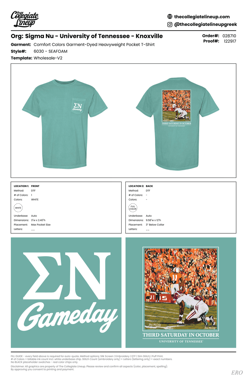 Garment-Dyed Heavyweight Pocket T-Shirt 6030 — Seafoam