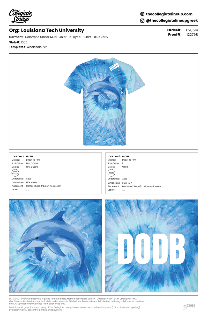 Unisex Multi-Color Tie-Dyed T-Shirt - 1000 — Blue Jerry