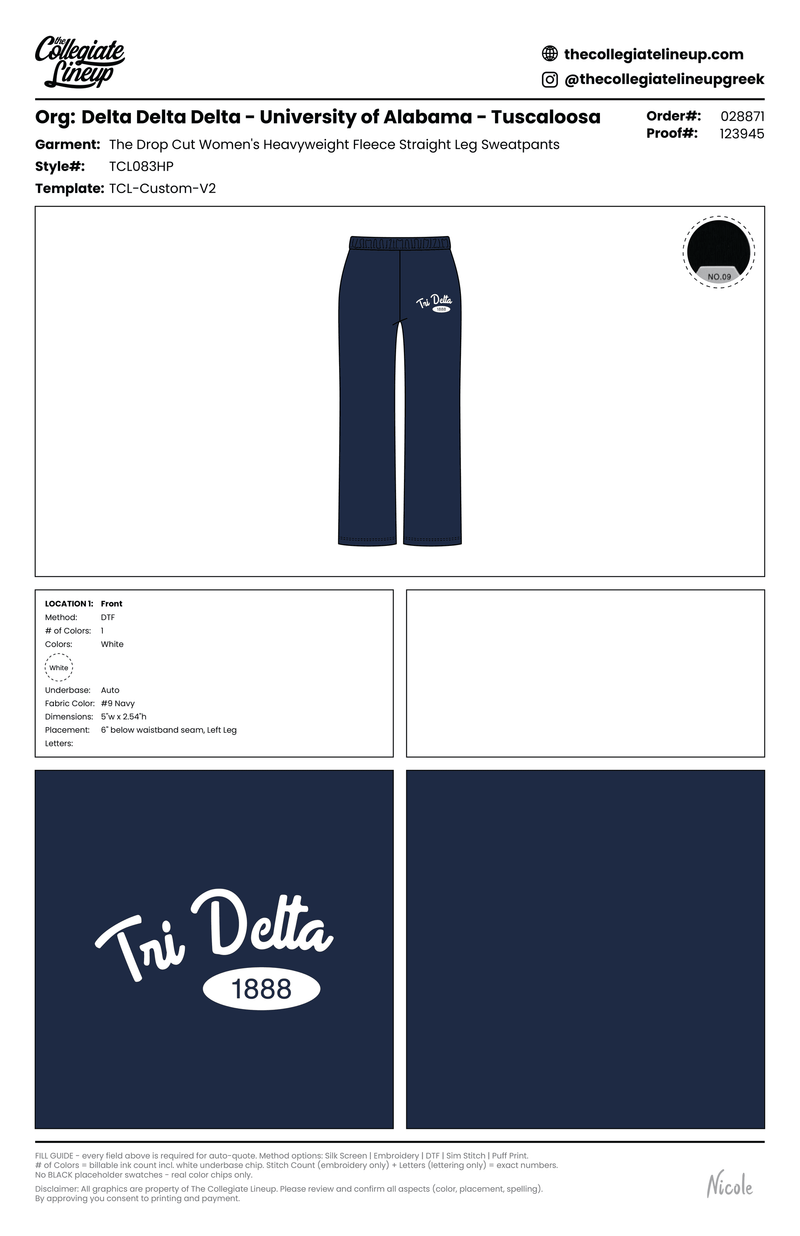 HEAVYWEIGHT FLEECE STRAIGHT LEG SWEATPANTS