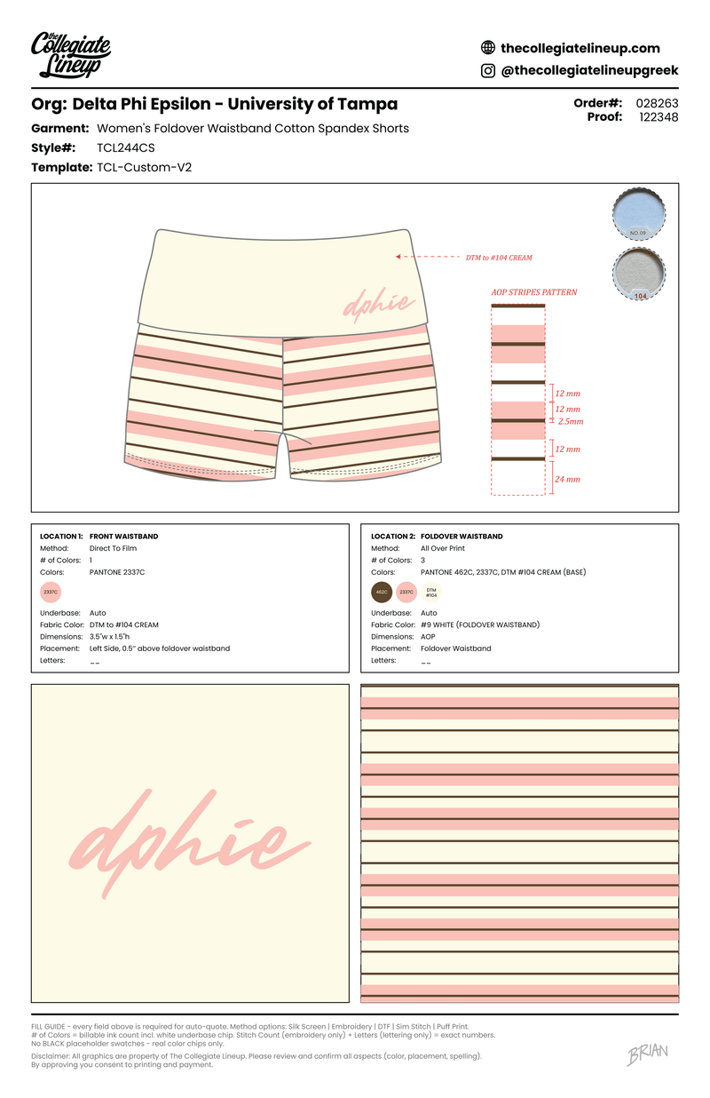 WOMEN'S FOLDOVER WAISTBAND COTTON SPANDEX SHORTS