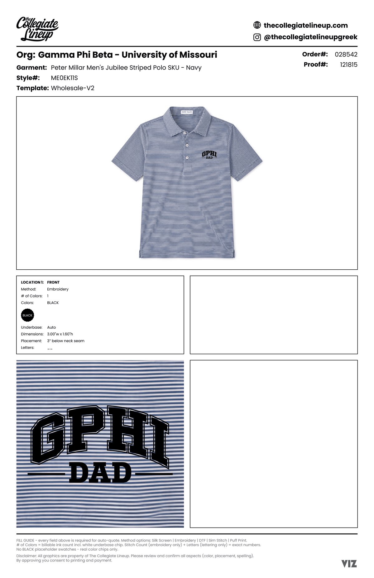 Peter Millar Men's Jubilee Striped Polo ME0EK11S — Customer Request