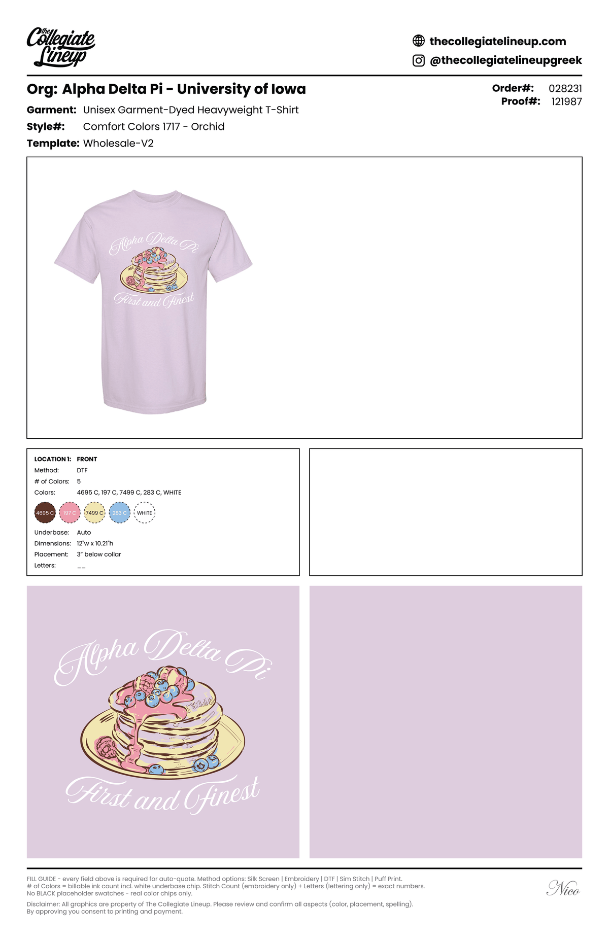 GARMENT-DYED HEAVYWEIGHT T-SHIRT — Orchid