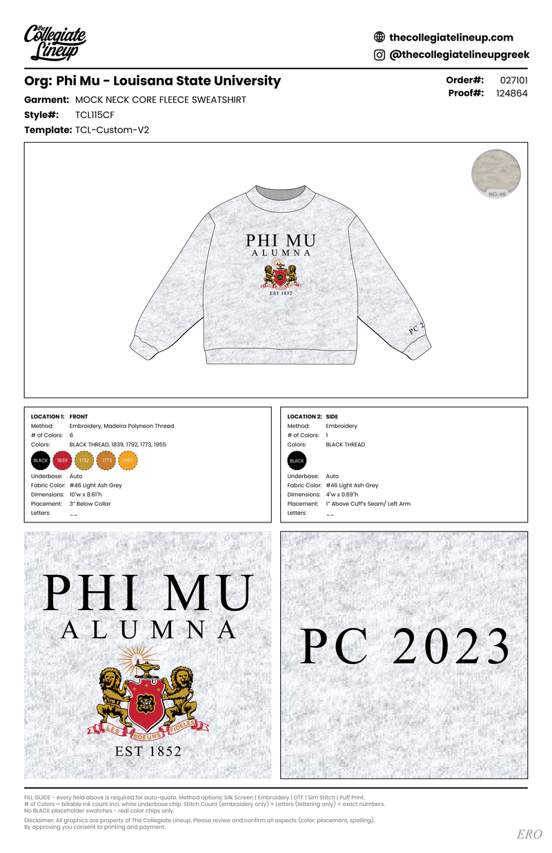 CORE FLEECE MOCK NECK SWEATSHIRT