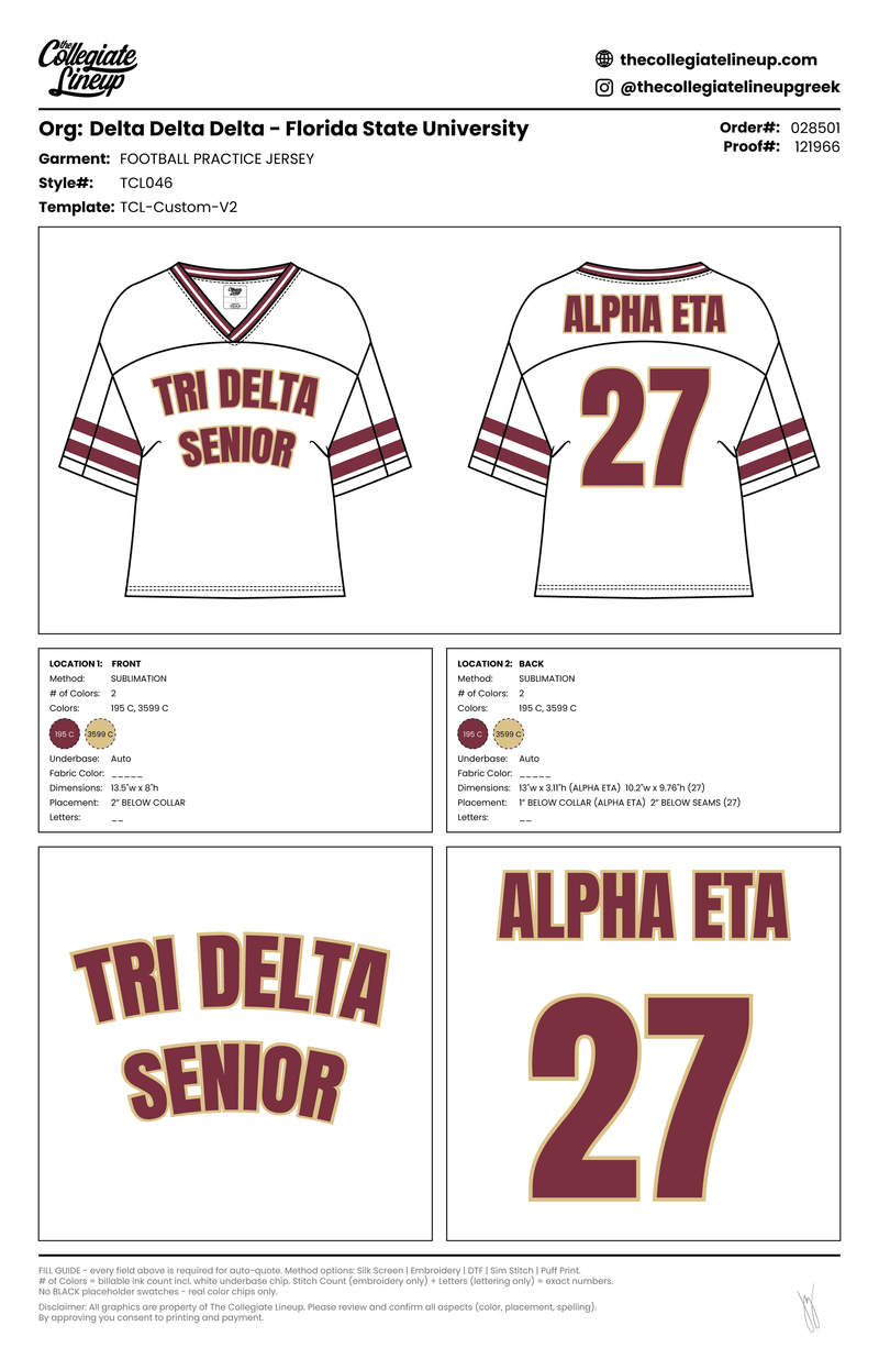 FOOTBALL PRACTICE JERSEY