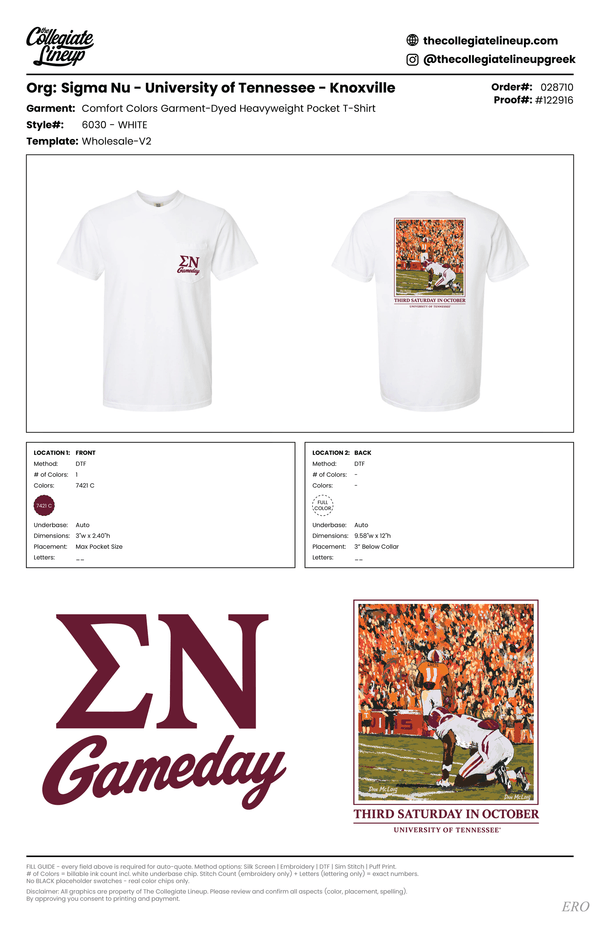 Sigma Nu University of Tennessee - Knoxville #28710