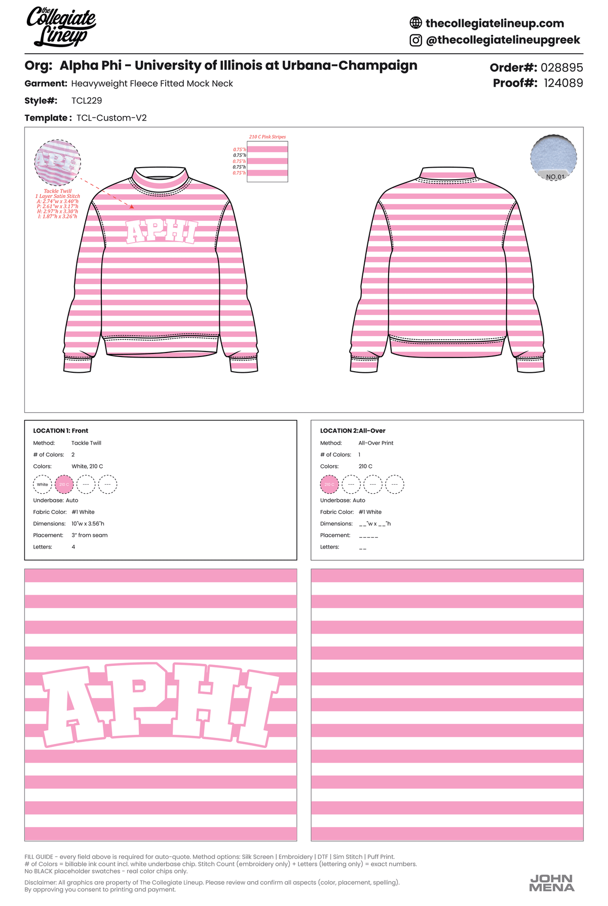 HEAVYWEIGHT FLEECE FITTED MOCK NECK SWEATSHIRT