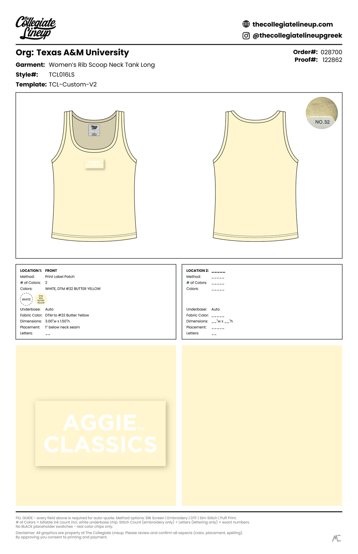 RIBBED TANK SCOOP NECK LONG — Pale Yellow