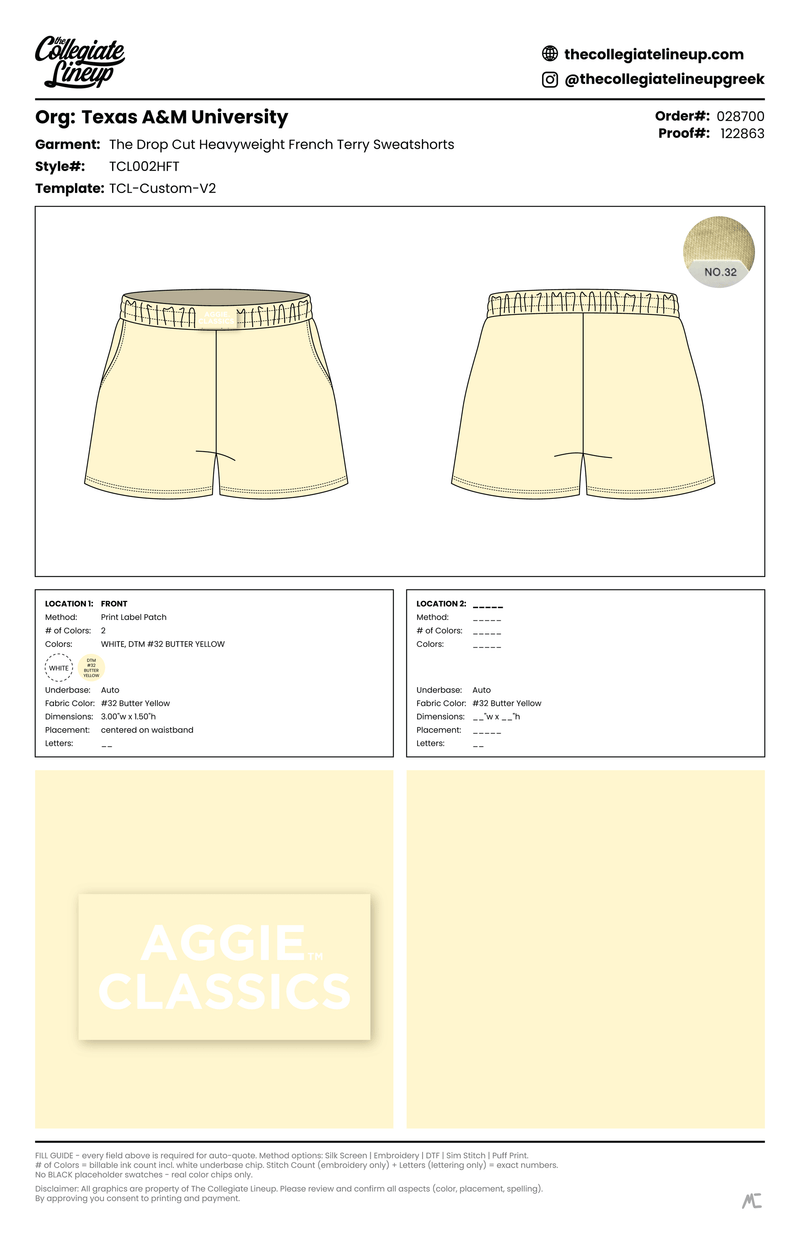 THE DROP CUT HEAVYWEIGHT FRENCH TERRY SWEATSHORT