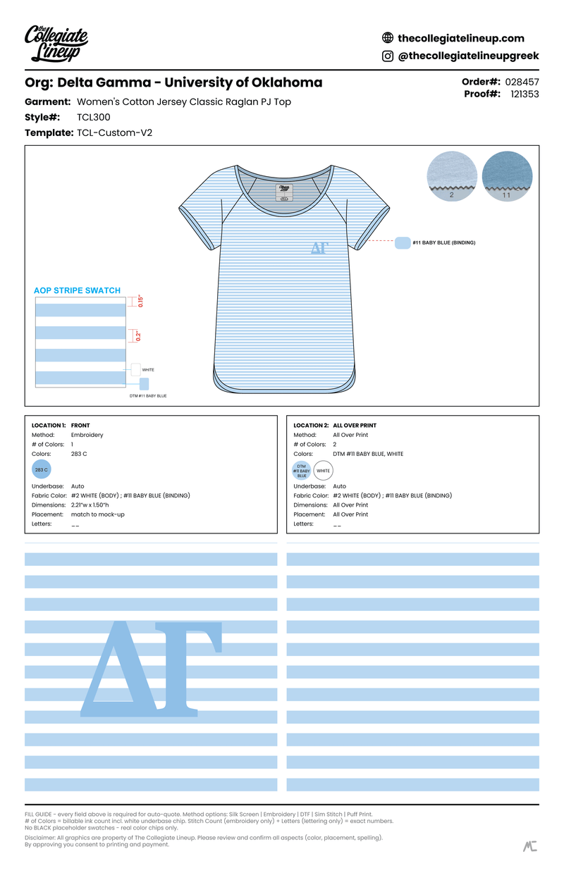 WOMEN'S COTTON JERSEY CLASSIC RAGLAN PJ TOP