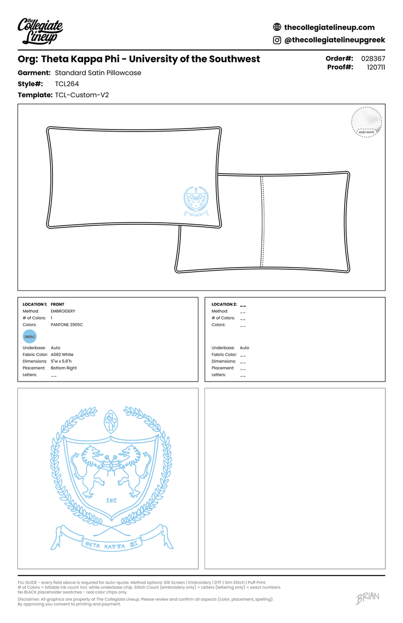 STANDARD SATIN PILLOWCASE
