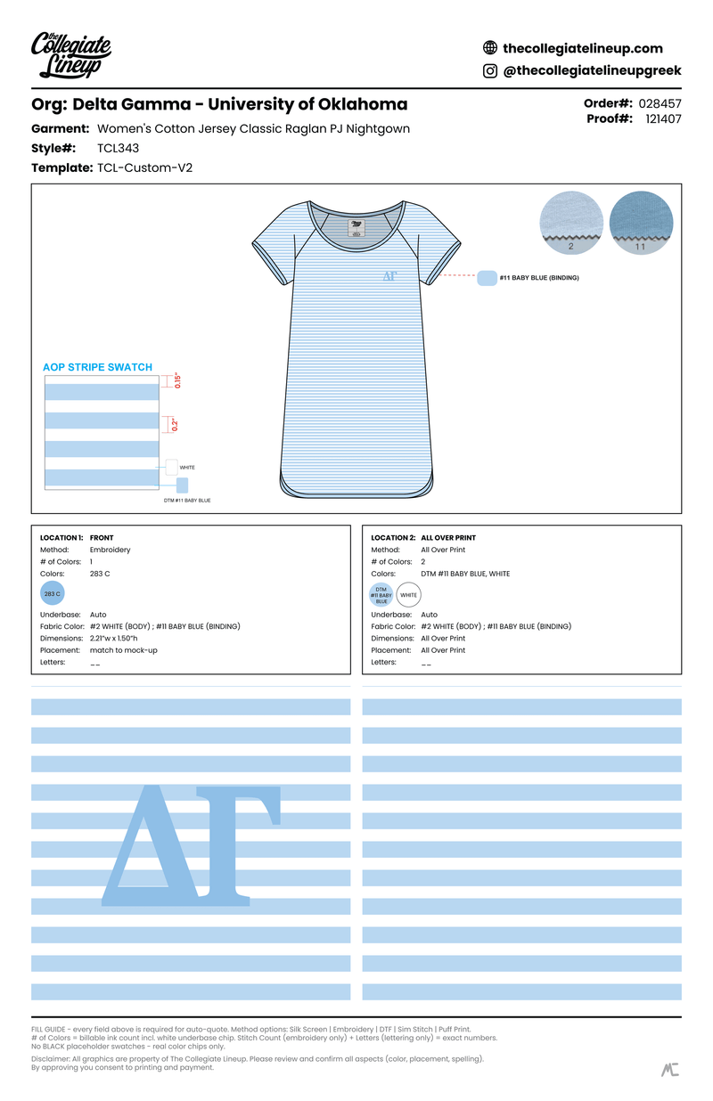 WOMEN'S COTTON JERSEY CLASSIC RAGLAN PJ NIGHTGOWN