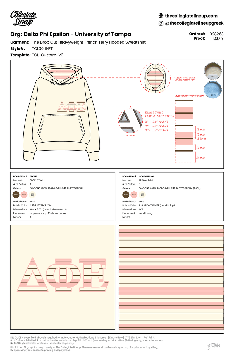 THE DROP CUT FRENCH TERRY HOODED SWEATSHIRT — Butter Cream