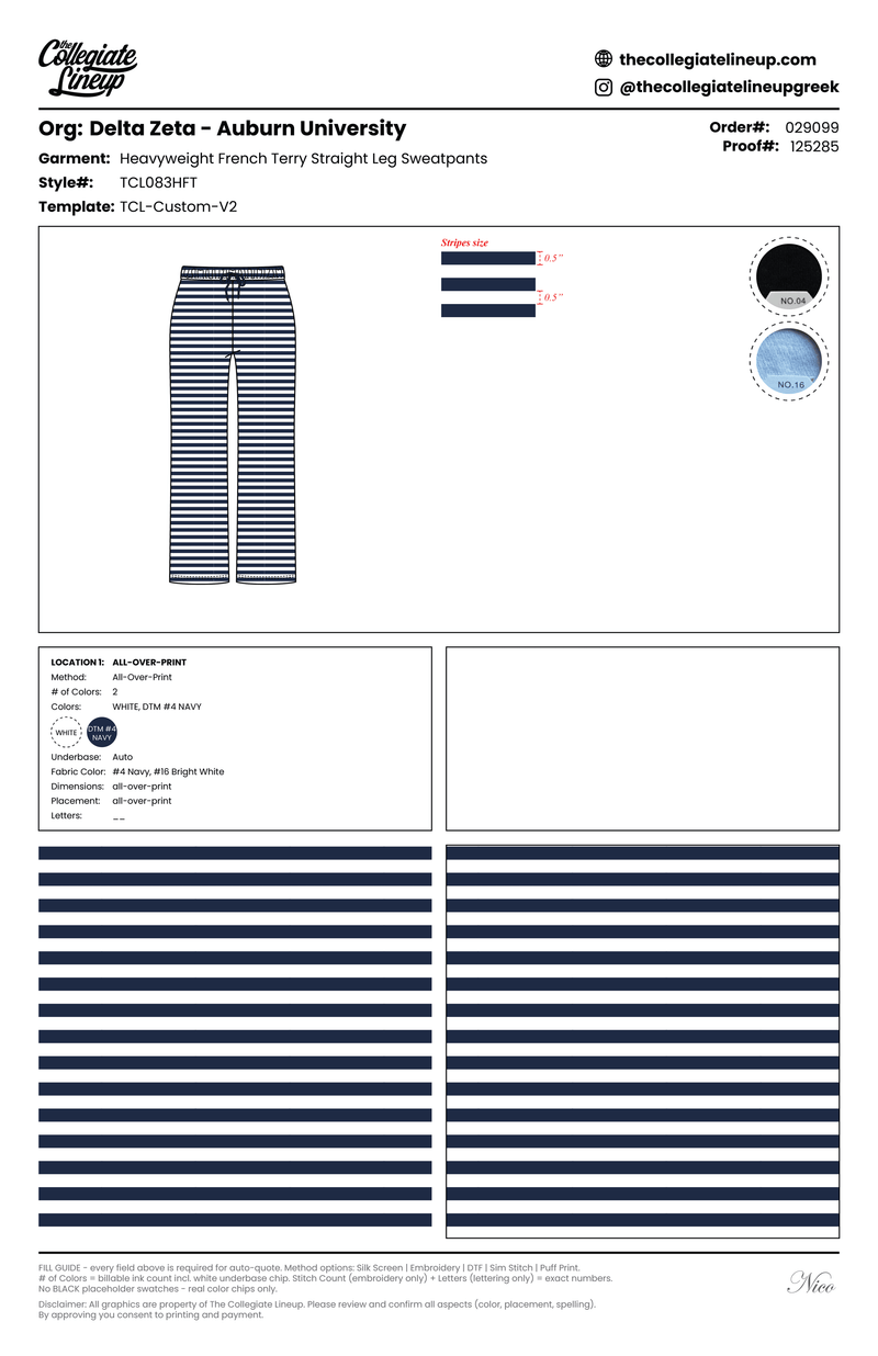 Women's Relaxed Heavyweight French Terry Straight Leg Sweatpants — Navy