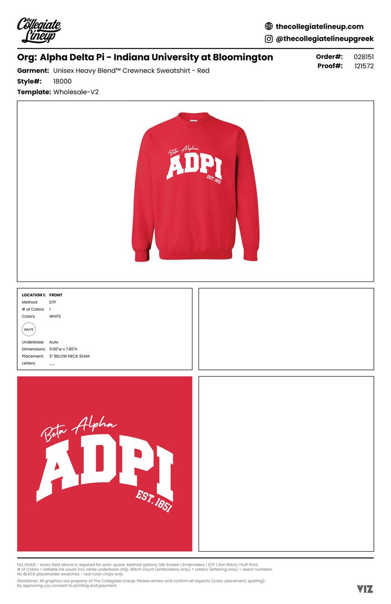 HEAVY BLEND™ CREWNECK SWEATSHIRT — Light Blue